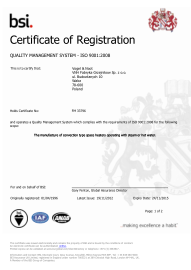 ISO 9001 Certifikace Walcz