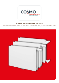 Karta katalogowa - Grzejniki COSMO Plan higieniczne